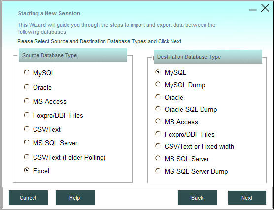 Excel to MySQL