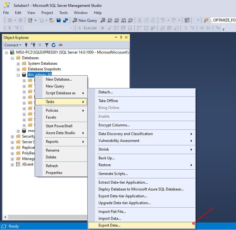 Open task option