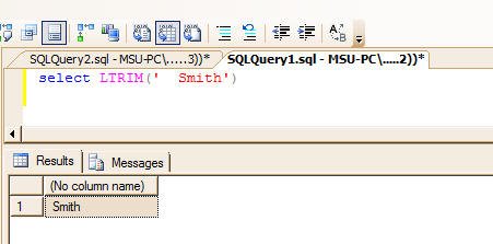 LTRIM function in MSSQL