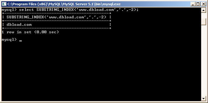 MySQL SUBSTRING_INDEX example 2