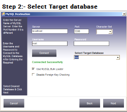 Target MySQL