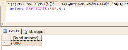 MSSQL Replicate function