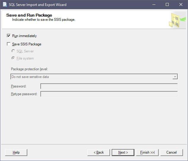 Execute and save session
