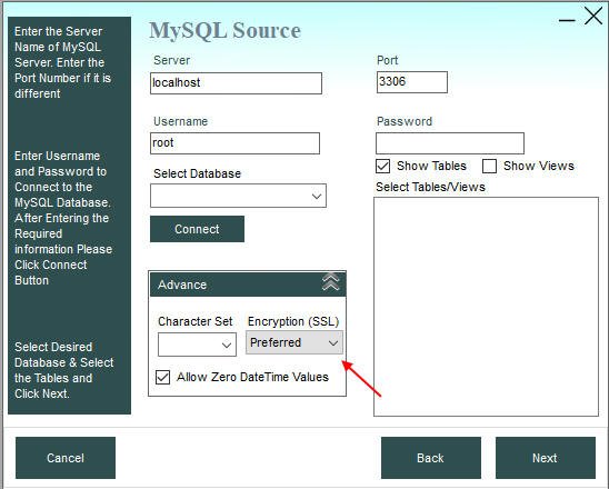 SSL preferred for MySQL