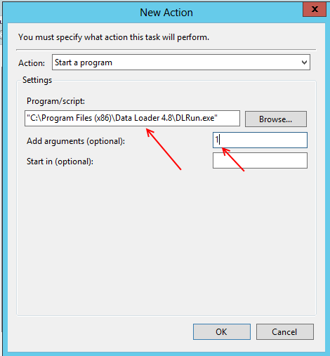 Task Scheduler advanced action